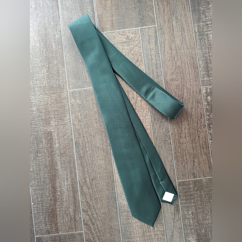 Azazie Gentlemen's Collection Matte Satin Skinny Tie - Dark Green (58")